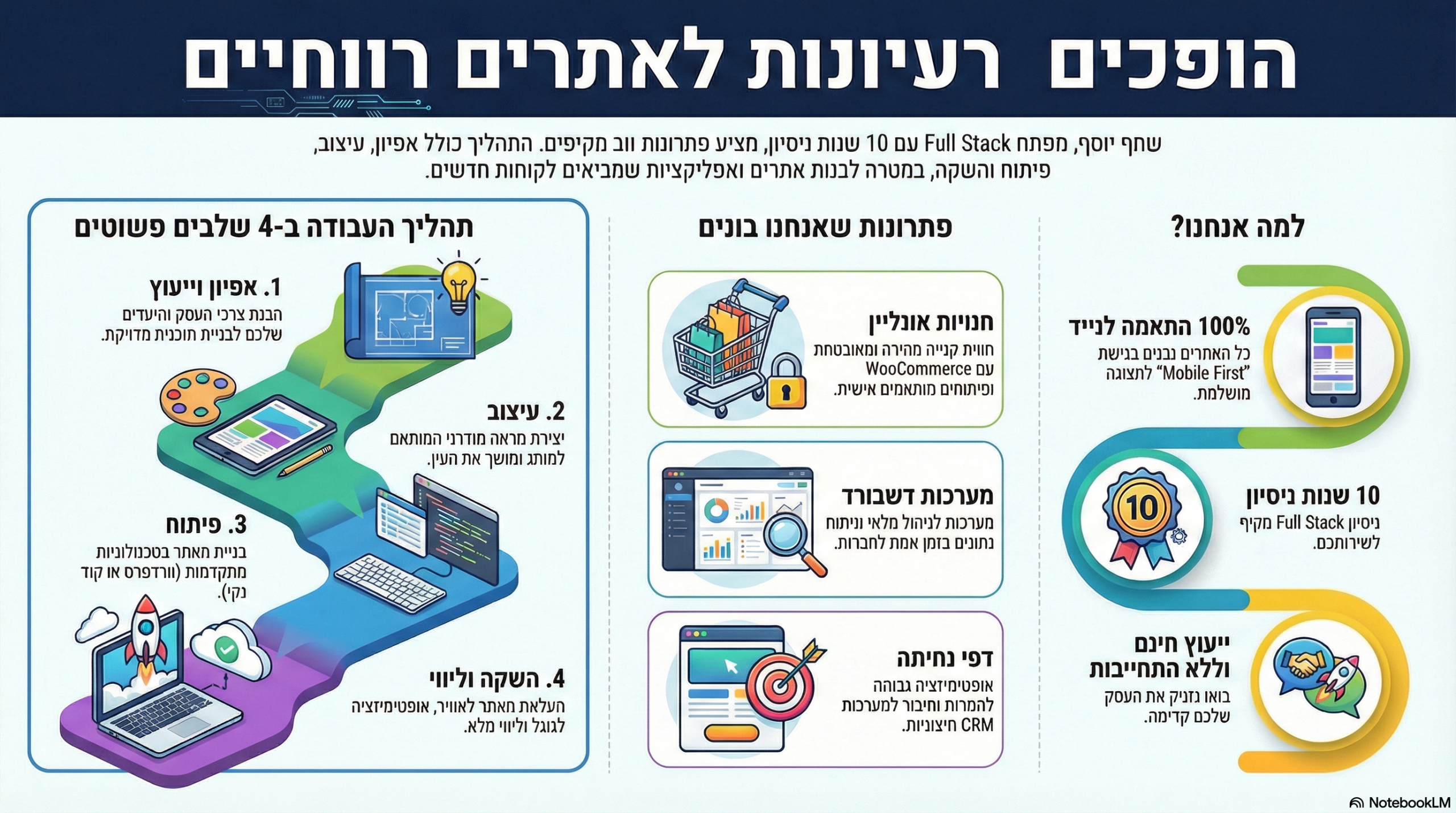 מה באמת חשוב לדעת לפני שבונים אתר? 3 תובנות ממומחה Full Stack